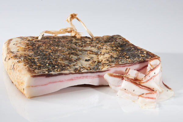 Wildererspeck vom Schwäbisch Hällischem Hausschwein geräuchert