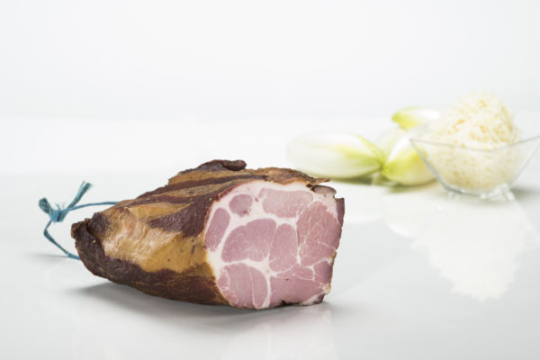 Bauerngeselchter Selchhals  vom Schwäbisch Hällischem Hausschwein